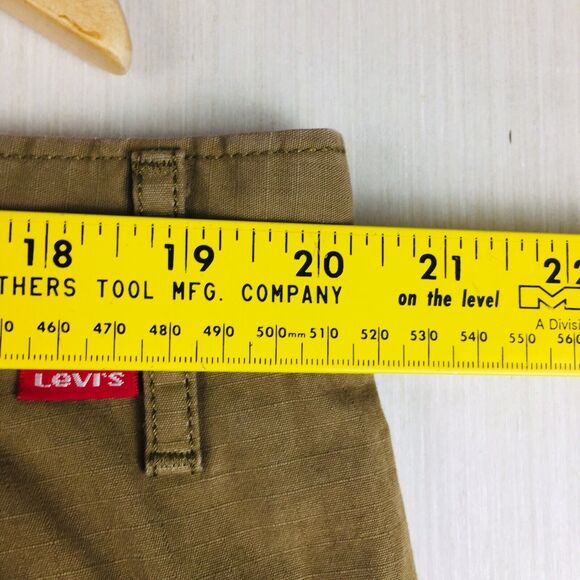 LEVI STRAUSS Men's Brown 100% Cotton Cargo Bermuda Red Tag Shorts Size 40 XL - Picture 9 of 12